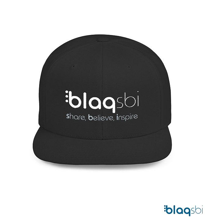 Blaqsbi | Product: Blaqsbi  Unisex Flat Bill Hat This Yupoong 6-panel cap is a modern