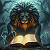 Poetry: In shadowed vaults where candles weep,  a hornèd sovereign bends to read—  his claws like...